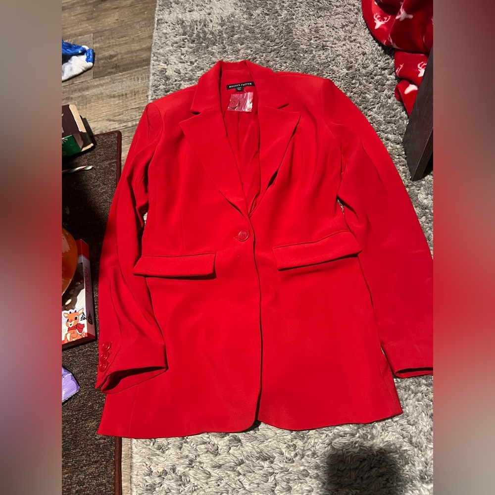 NWOT Boston proper Women's Red Blazer size 6